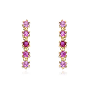 Five Stone Ombre Earrings