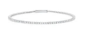 Flex Bracelet Finished in Pure Platinum 9011125B00CZ