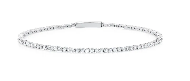Flex Bracelet Finished in Pure Platinum 9011125B00CZ