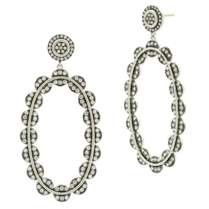 Freida Rothman Platinum Rhodium Plated Sterling Silver Earrings - PRZE020312B-14K