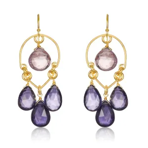 Gem Chandelier Earrings
