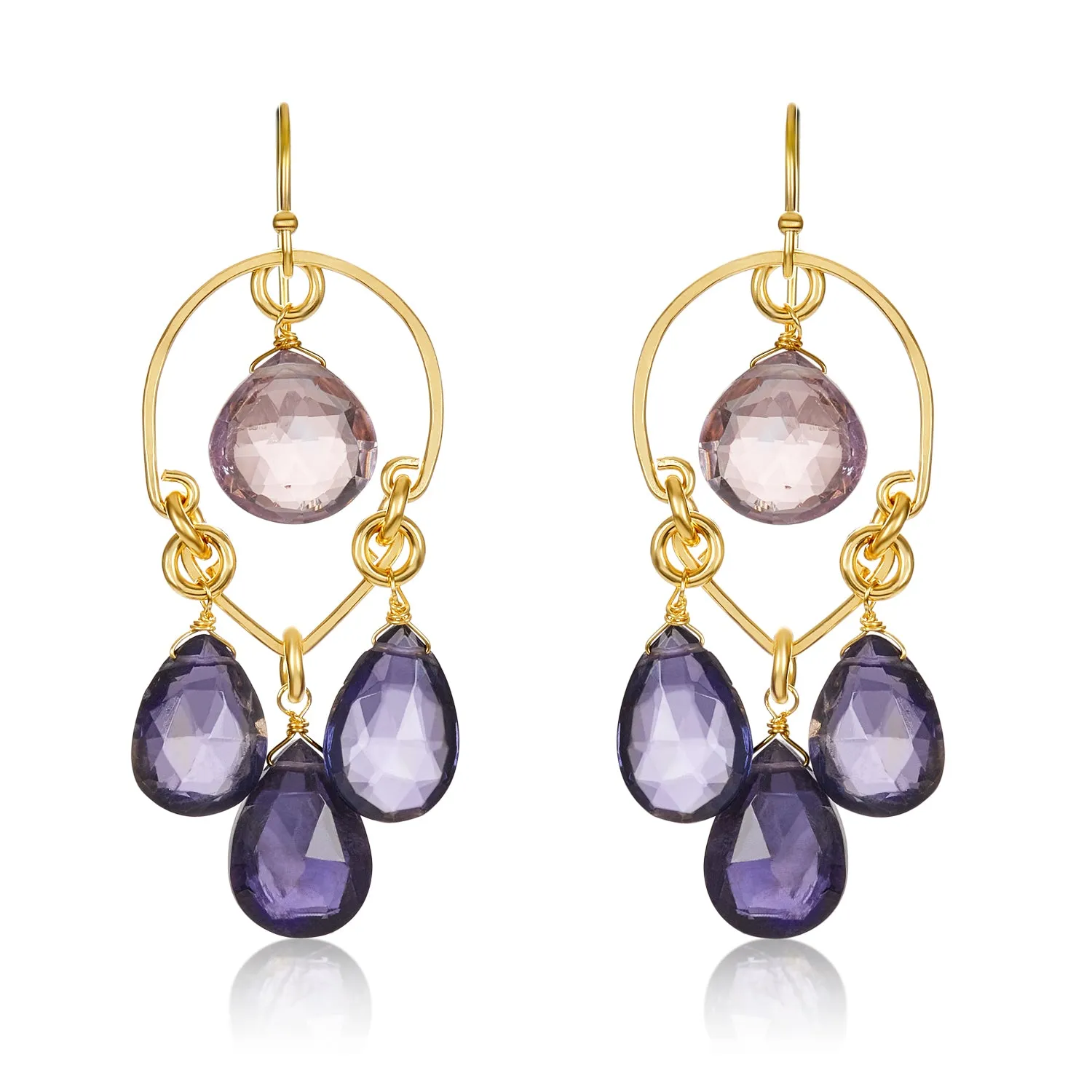 Gem Chandelier Earrings