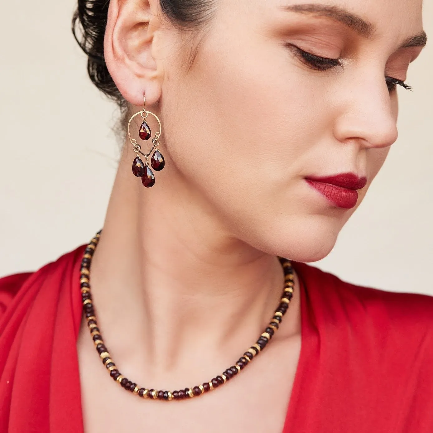 Gem Chandelier Earrings