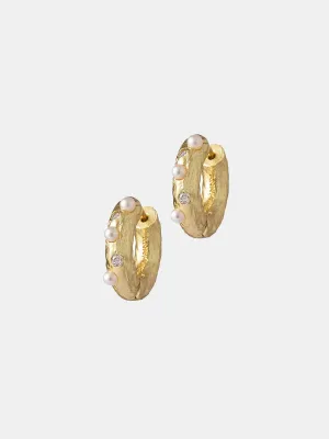 Gem In A Hoop Earrings