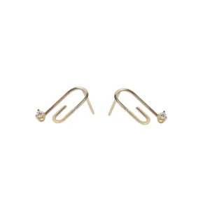 Gemma Single Initial Stud Earring