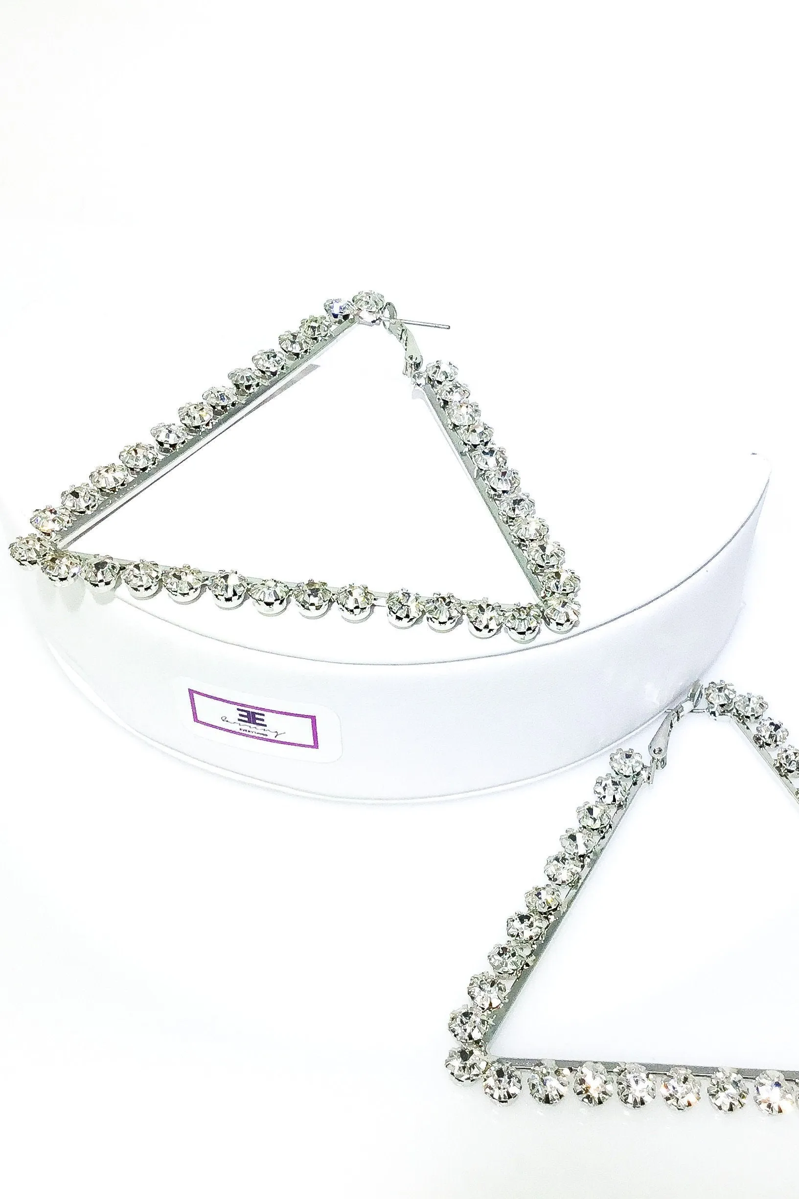 Geometric Drop Hoop Earrings in Silver and Gold - High-Quality Zinc Alloy, Grade 5 Quality, Special Occasion and Casual Style
