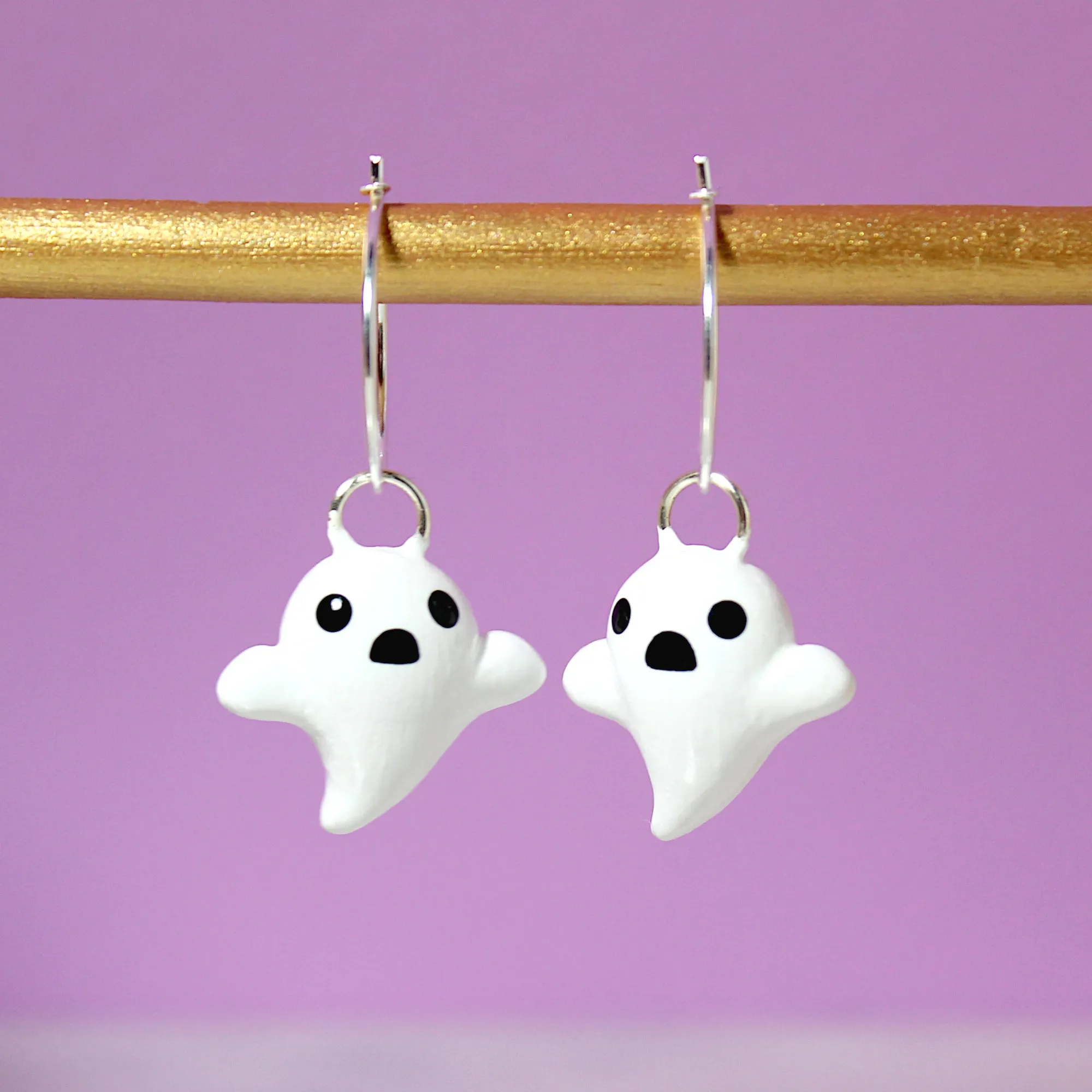 Ghost Hoop Earrings