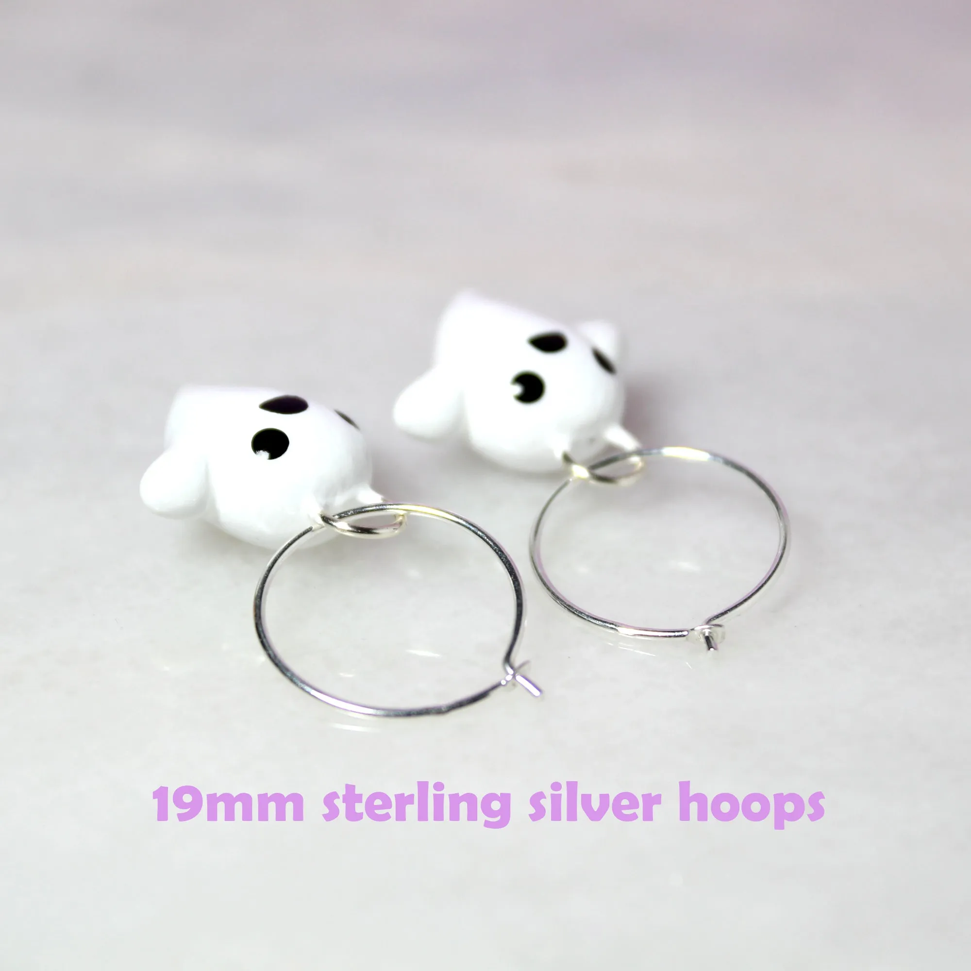 Ghost Hoop Earrings
