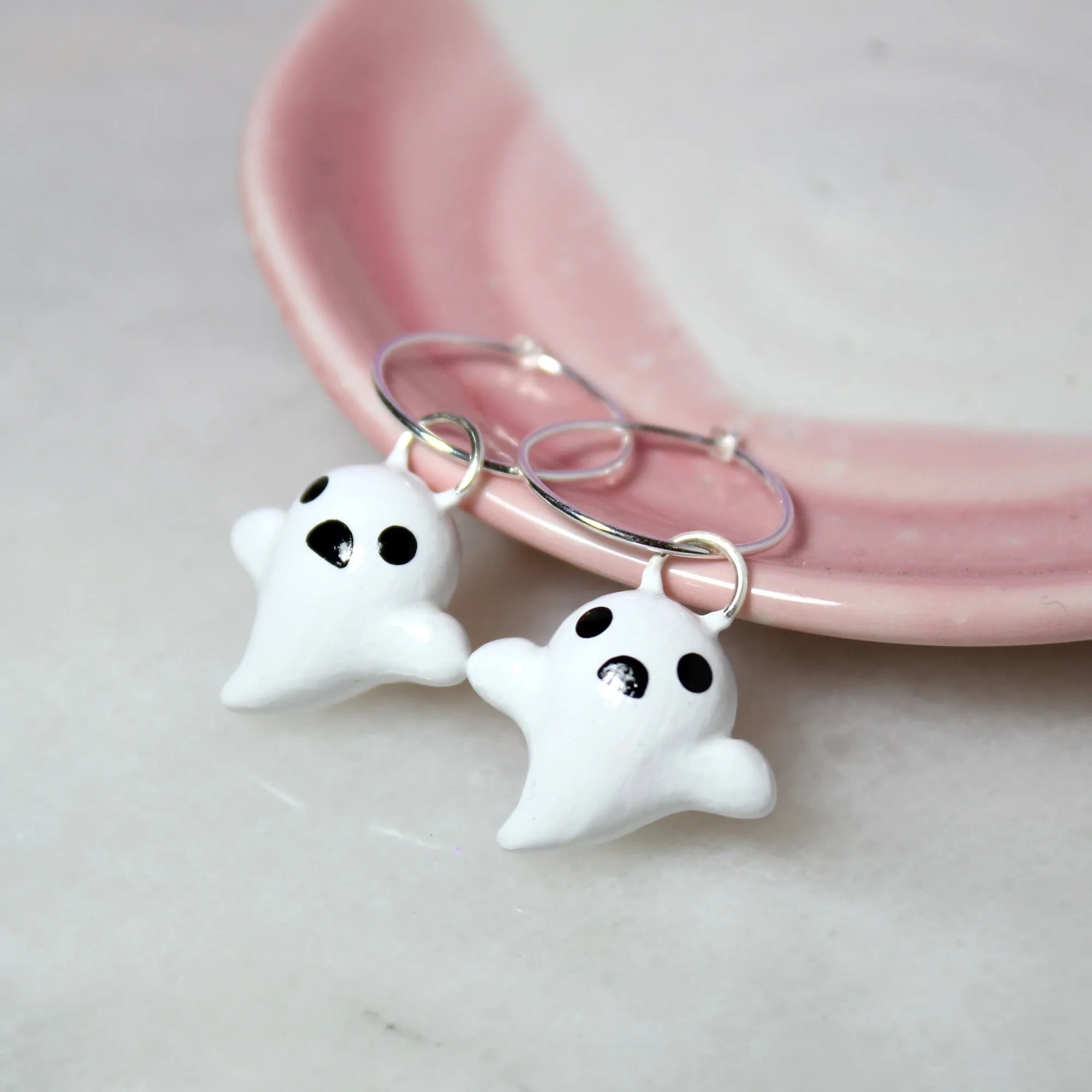 Ghost Hoop Earrings