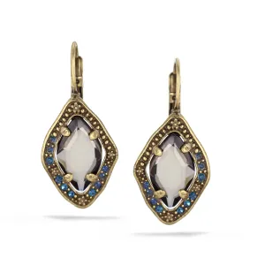 GOLD CRYSTAL DROP EARRINGS #159MT3201