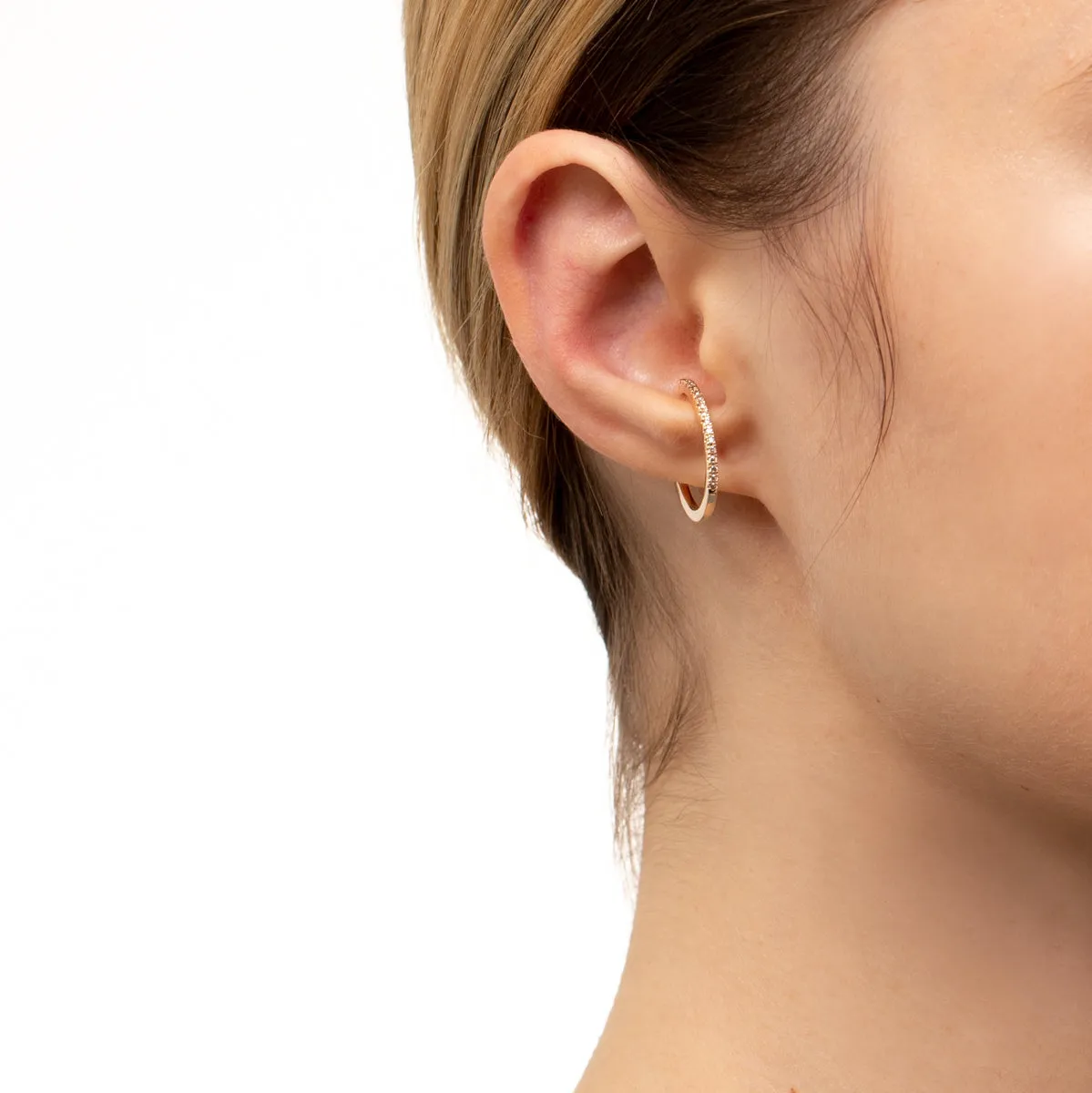 GOSSAMER Oversized Diamond Ear Cuff Small size