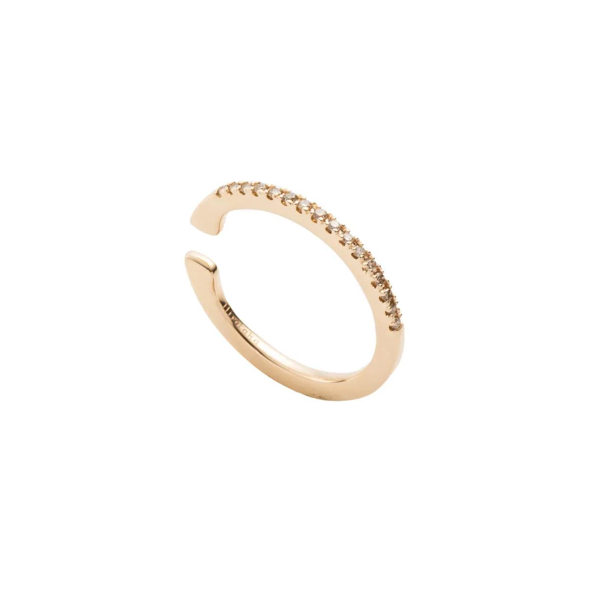GOSSAMER Oversized Diamond Ear Cuff Small size