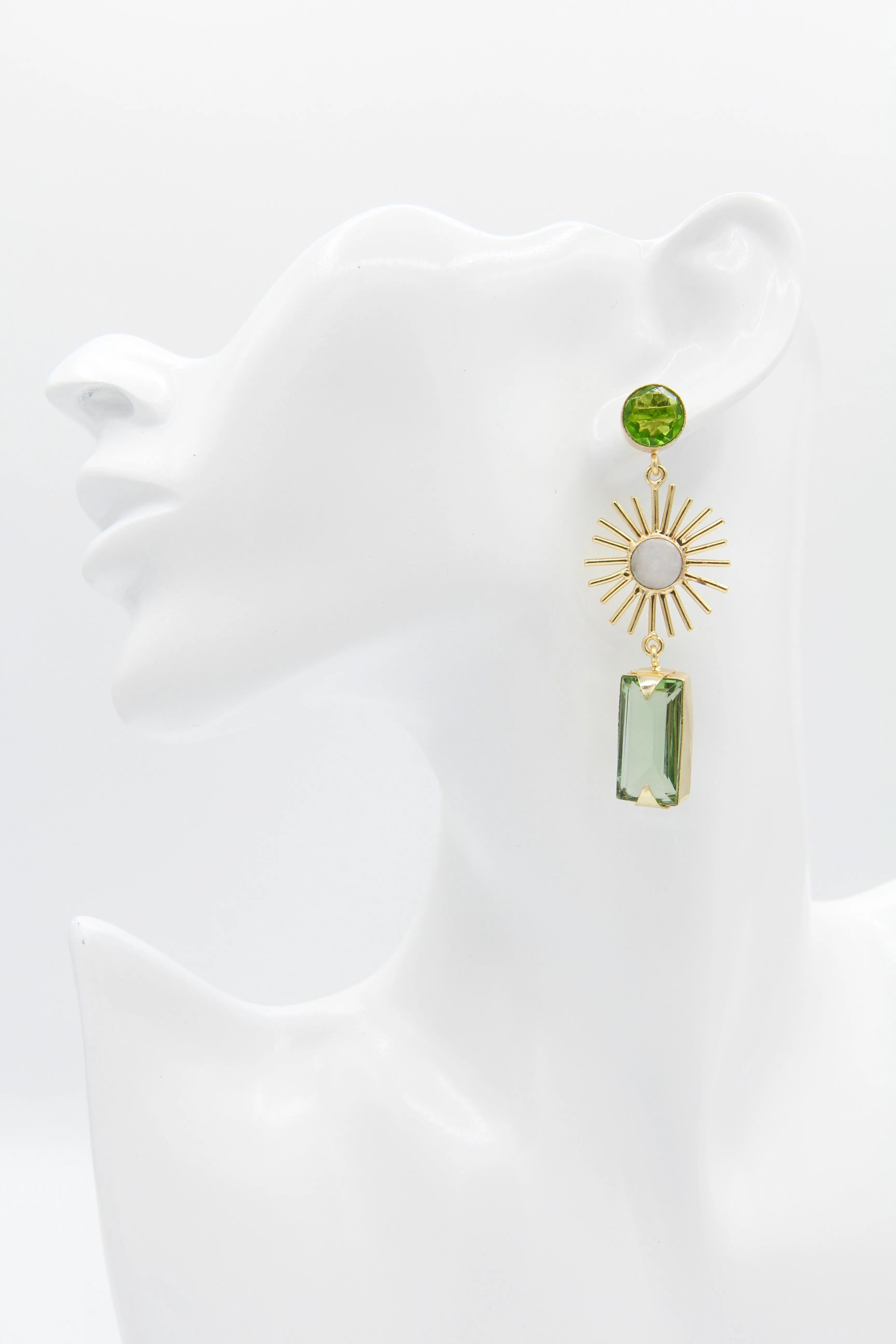 Green Day Sun Goddess Earrings