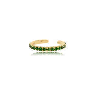 Green Garnet Ear Cuff