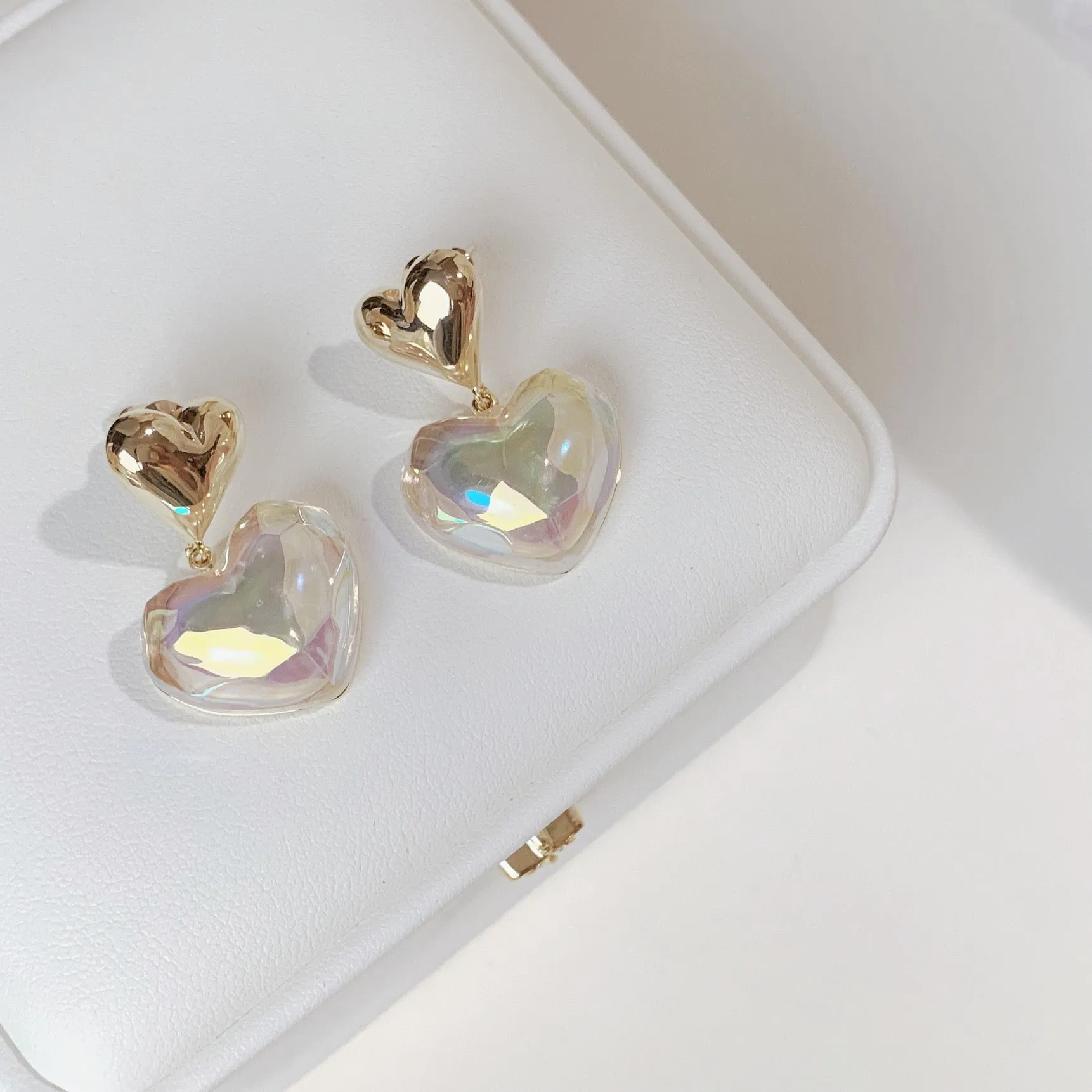 Heart Pearl Ear Cuff Earrings