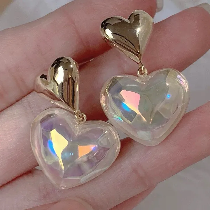 Heart Pearl Ear Cuff Earrings