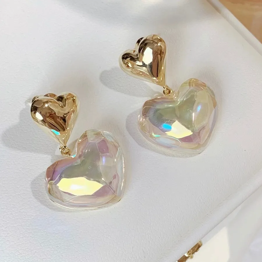 Heart Pearl Ear Cuff Earrings