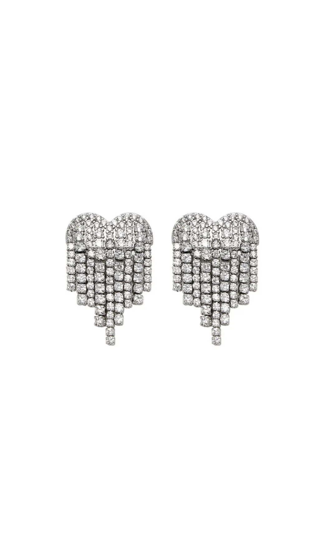Heart Tassel Earrings