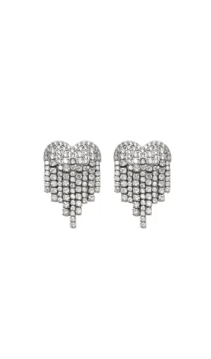 Heart Tassel Earrings