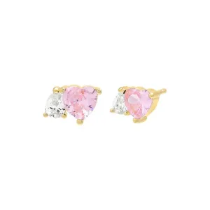 Heart x Pear CZ Stud Earring
