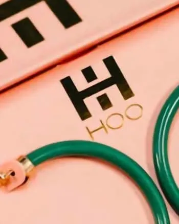 Hoop Earrings in Kelly Green | Kelly Green