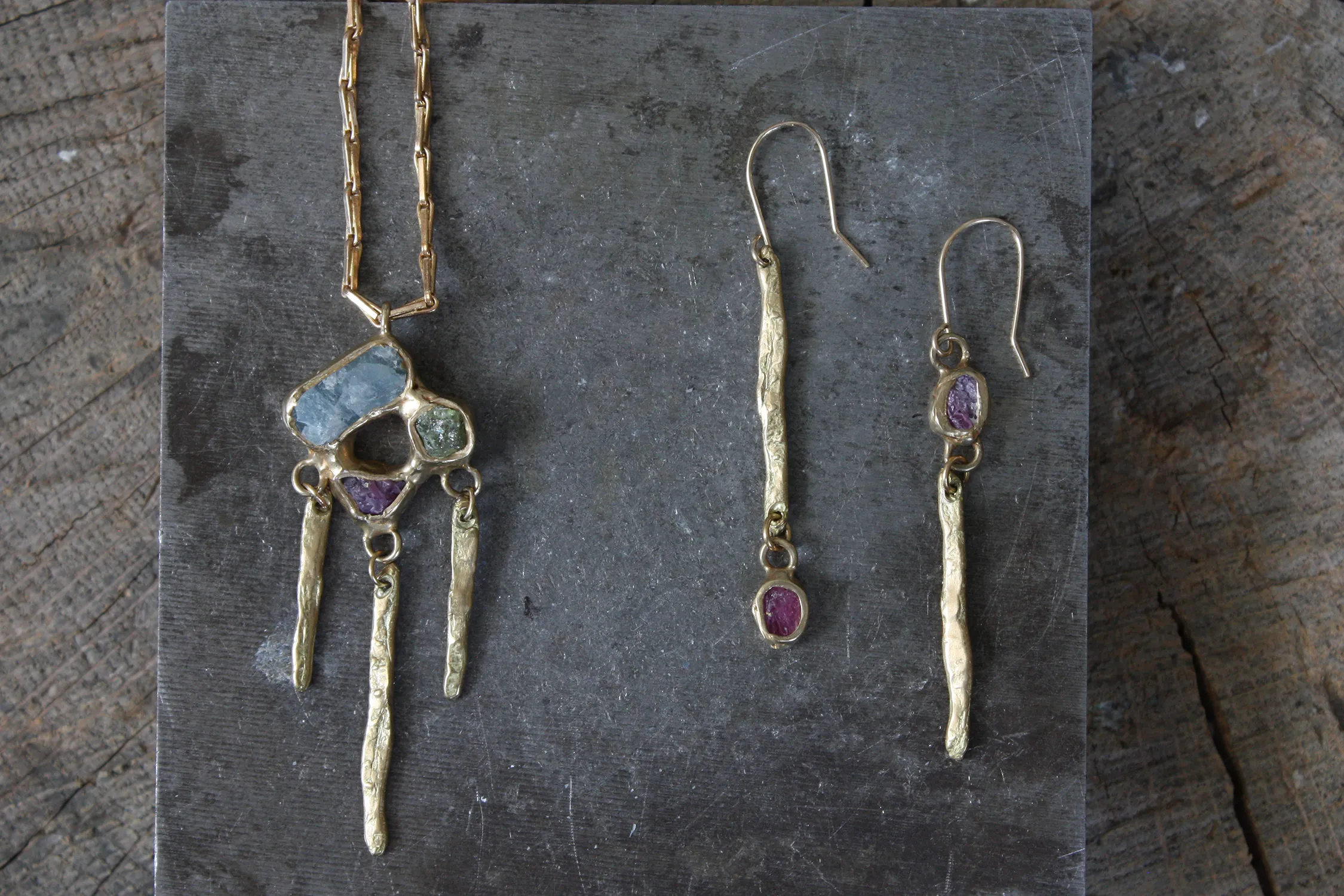 Illumination Earrings - Ruby