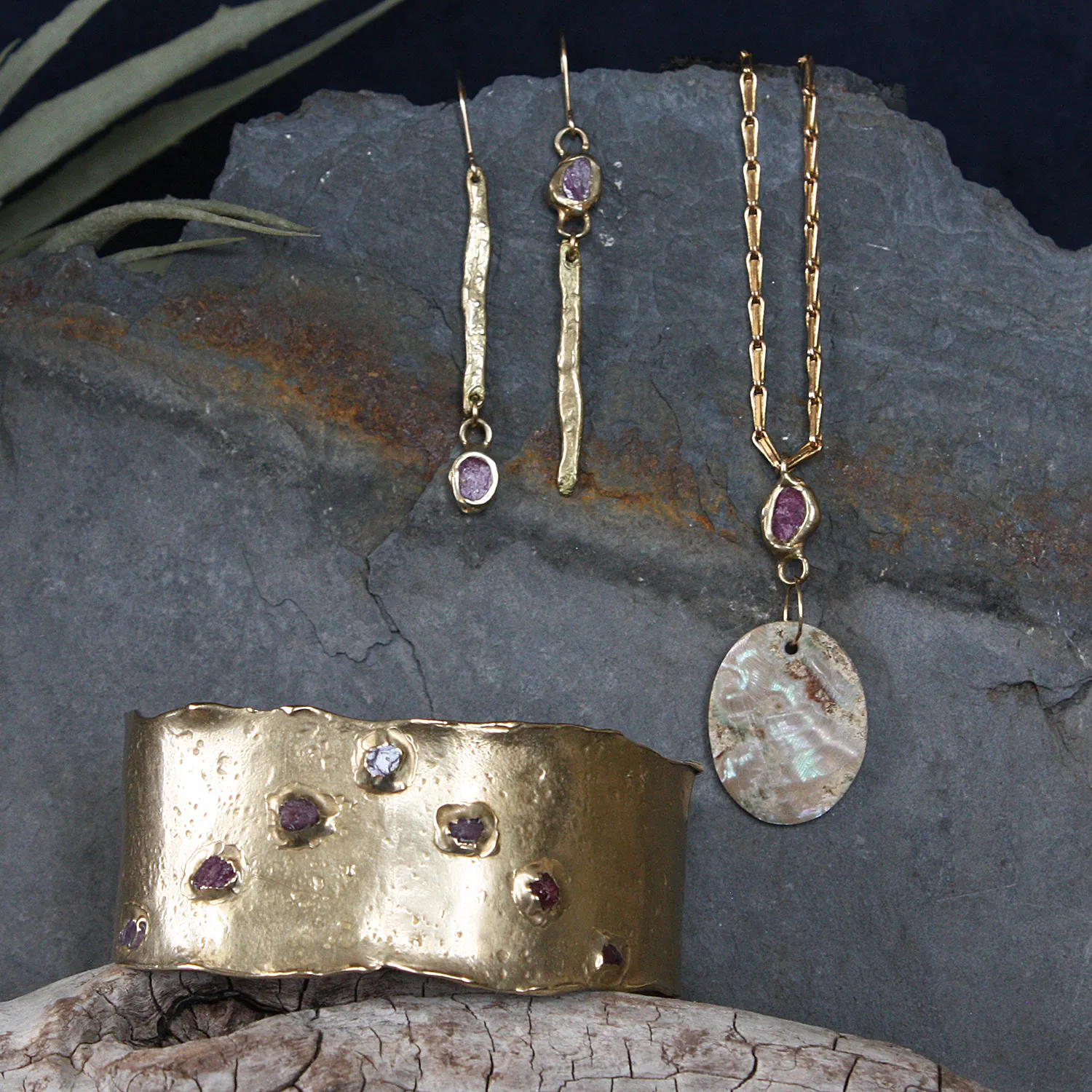 Illumination Earrings - Ruby