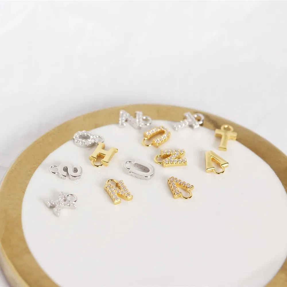 Inlaid Customizable Letter and Hoop Earrings