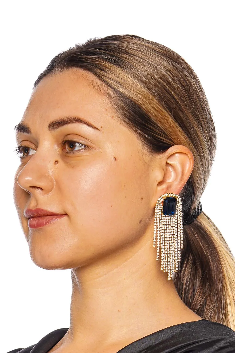 Irving Crystal Fringe Drop Earrings