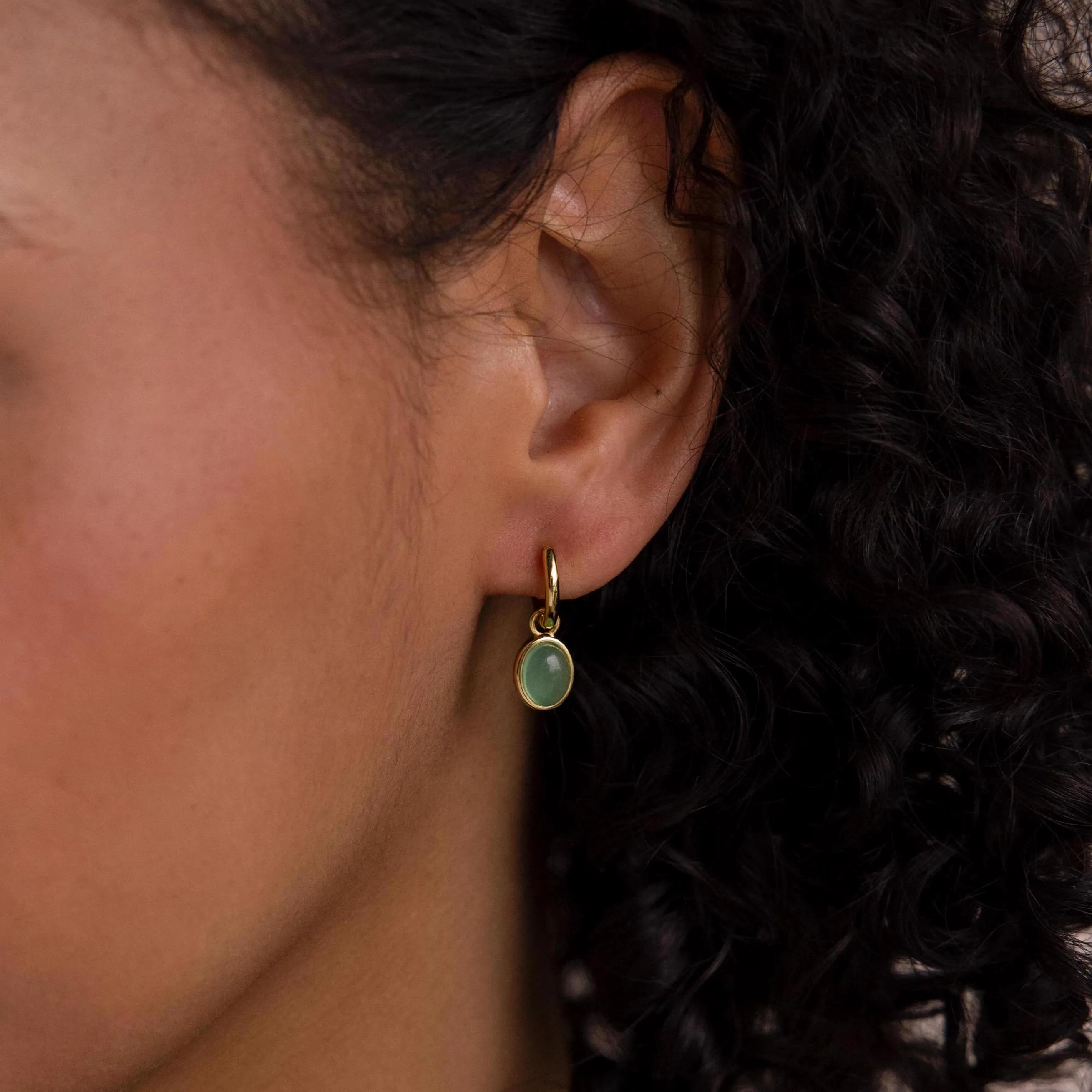 Jade Drop Hoops