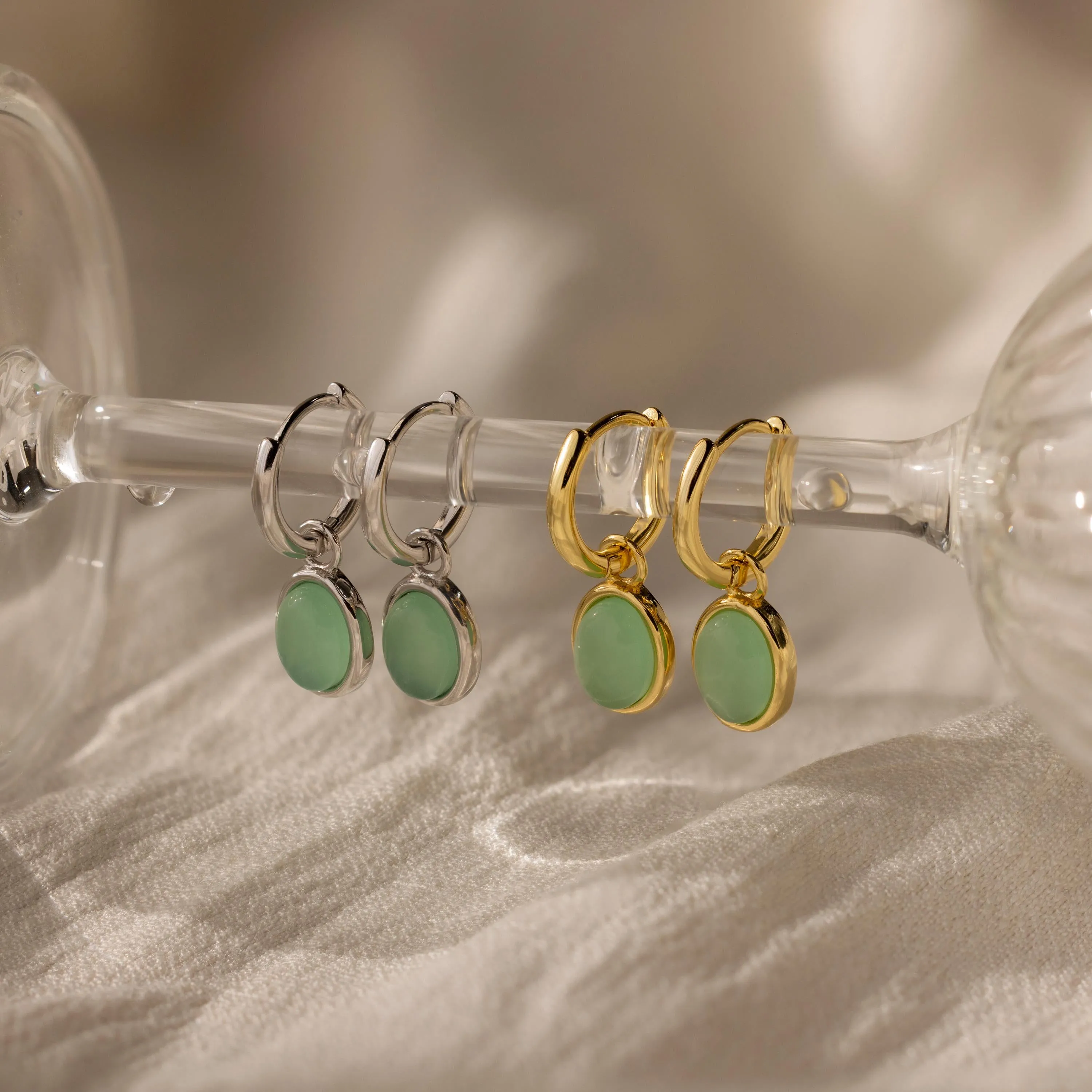 Jade Drop Hoops