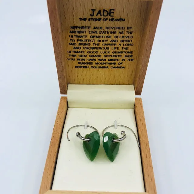 Jade Earrings - Hearts