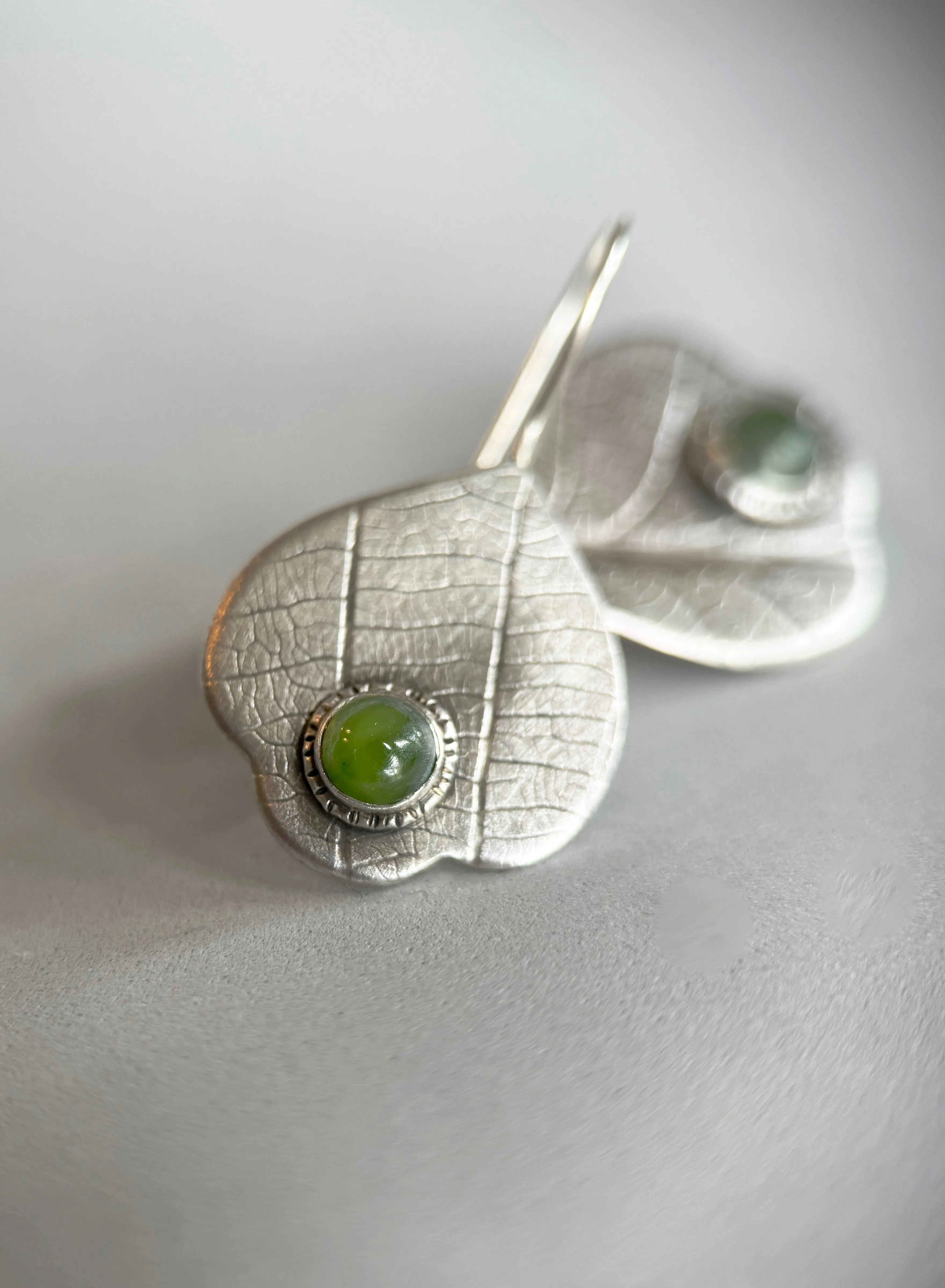 Jade Petal Earrings