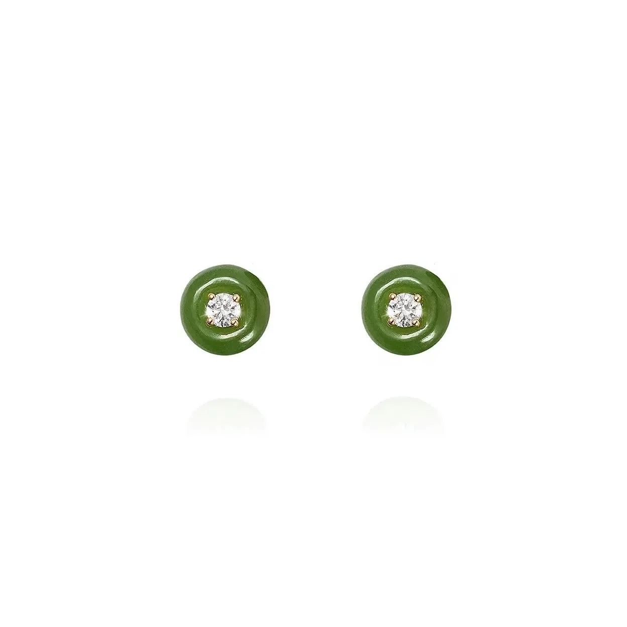 Jade Small Orbit Studs