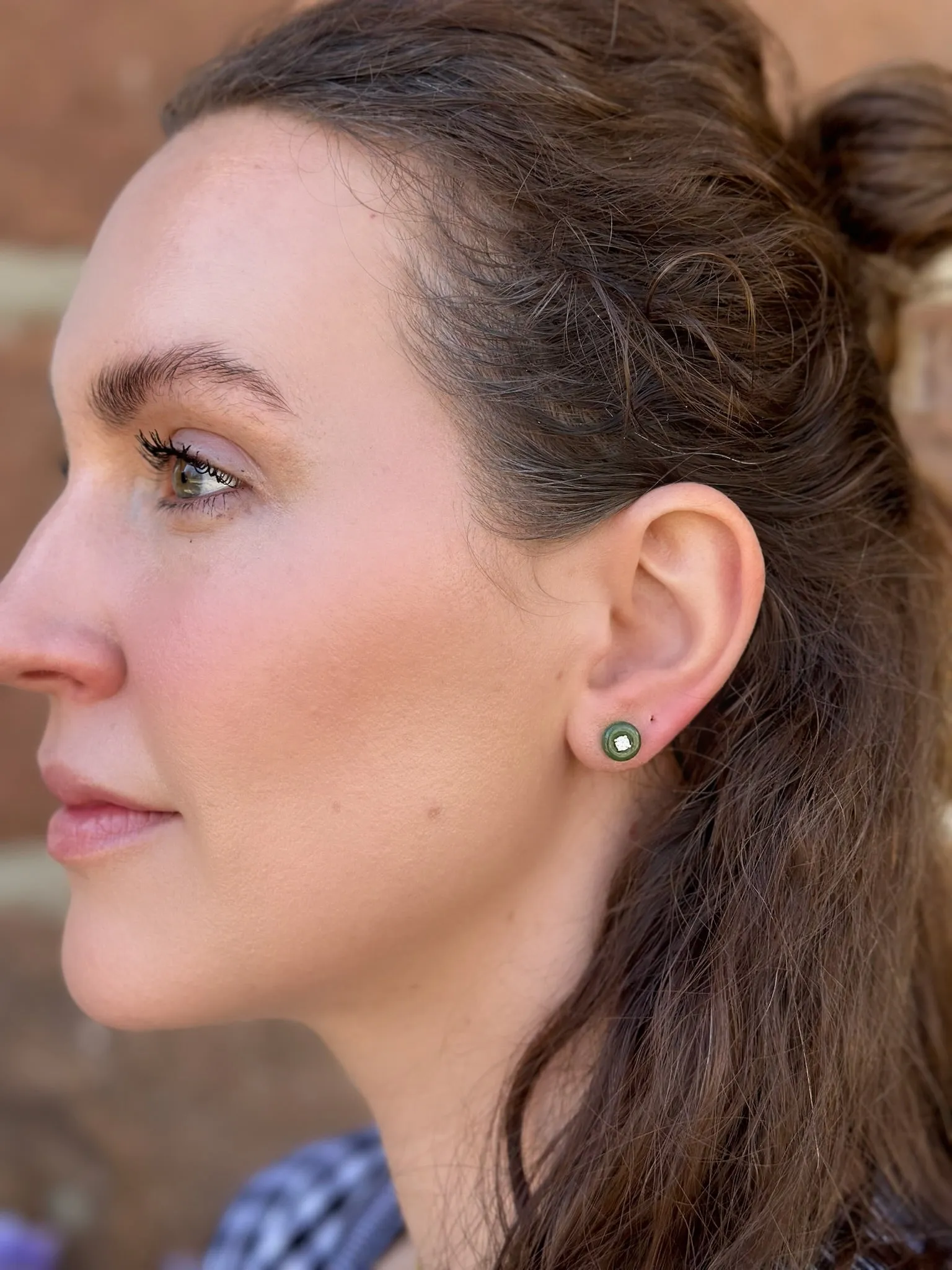 Jade Small Orbit Studs
