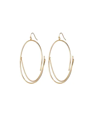 Jenny Bird Rill Hoops in High Polish Gold
