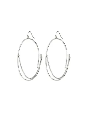 Jenny Bird Rill Hoops in High Polish Silver