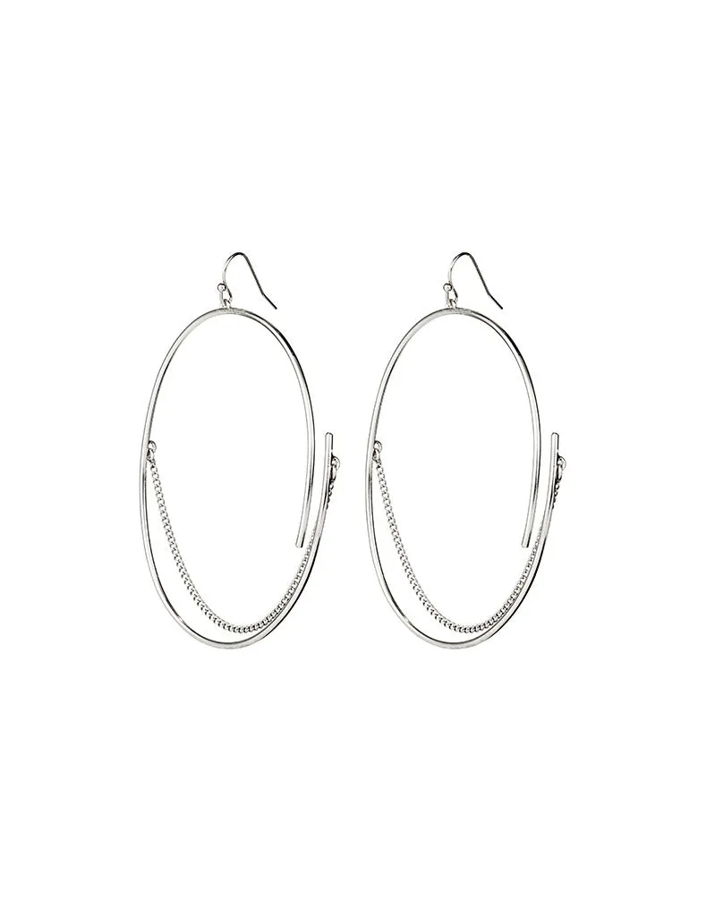 Jenny Bird Rill Hoops in High Polish Silver