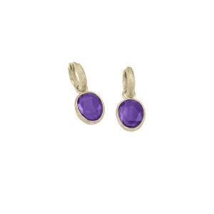 Jorge Revilla Spain Shade Amethyst Sterling 18K Gold Vermeil Drop Earrings