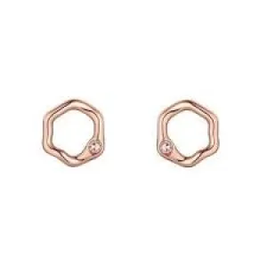 Knight & Day Janine Rose Gold Earrings N439EAD
