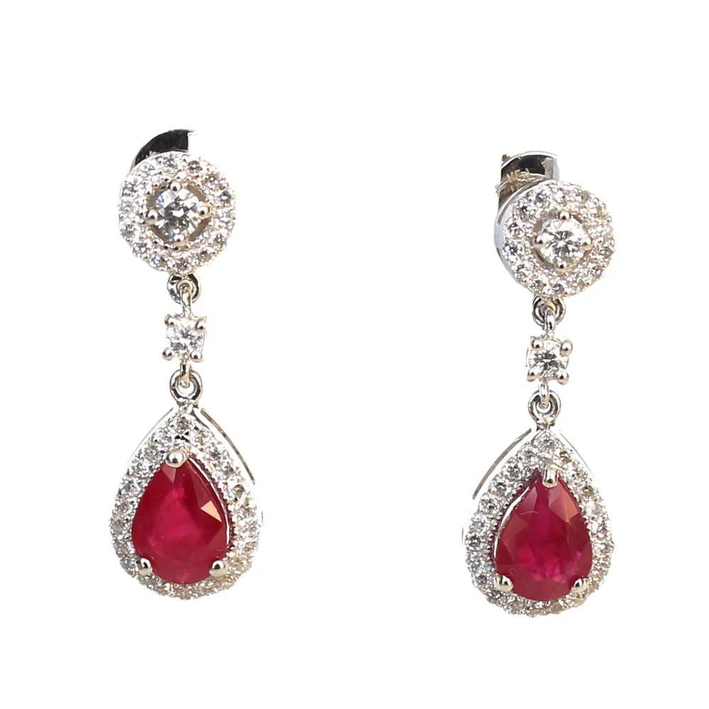 Korloff 18K White Gold Earring With Diamonds
