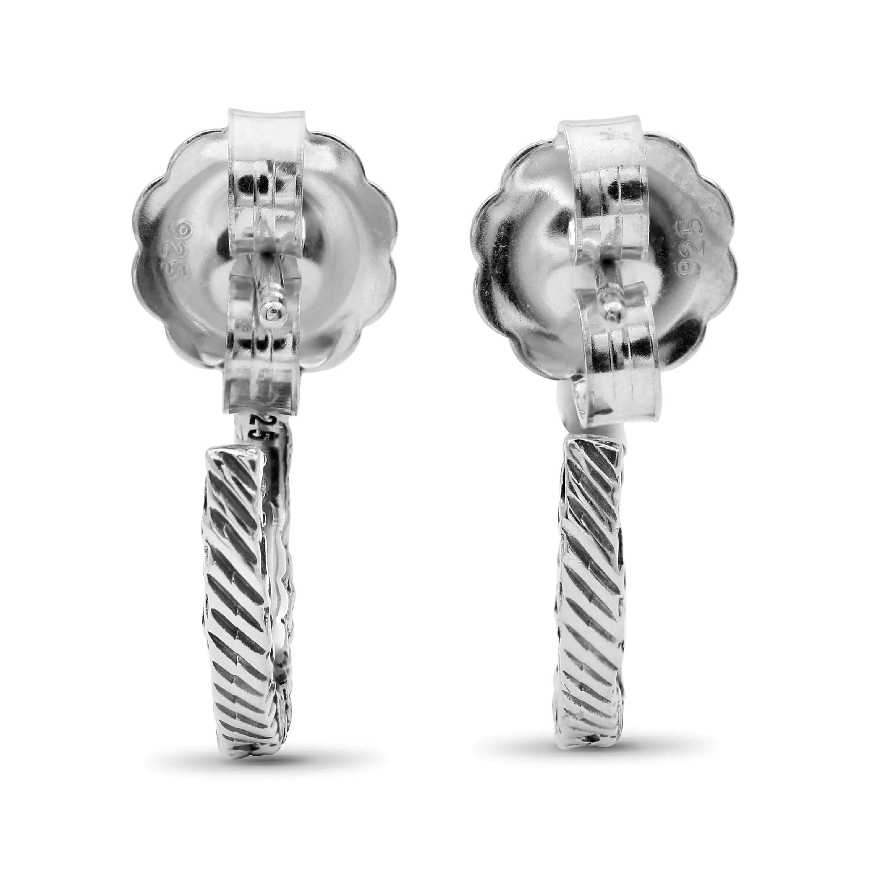 Kyoto Blue Sapphire 1.85ct Earrings in Sterling Silver