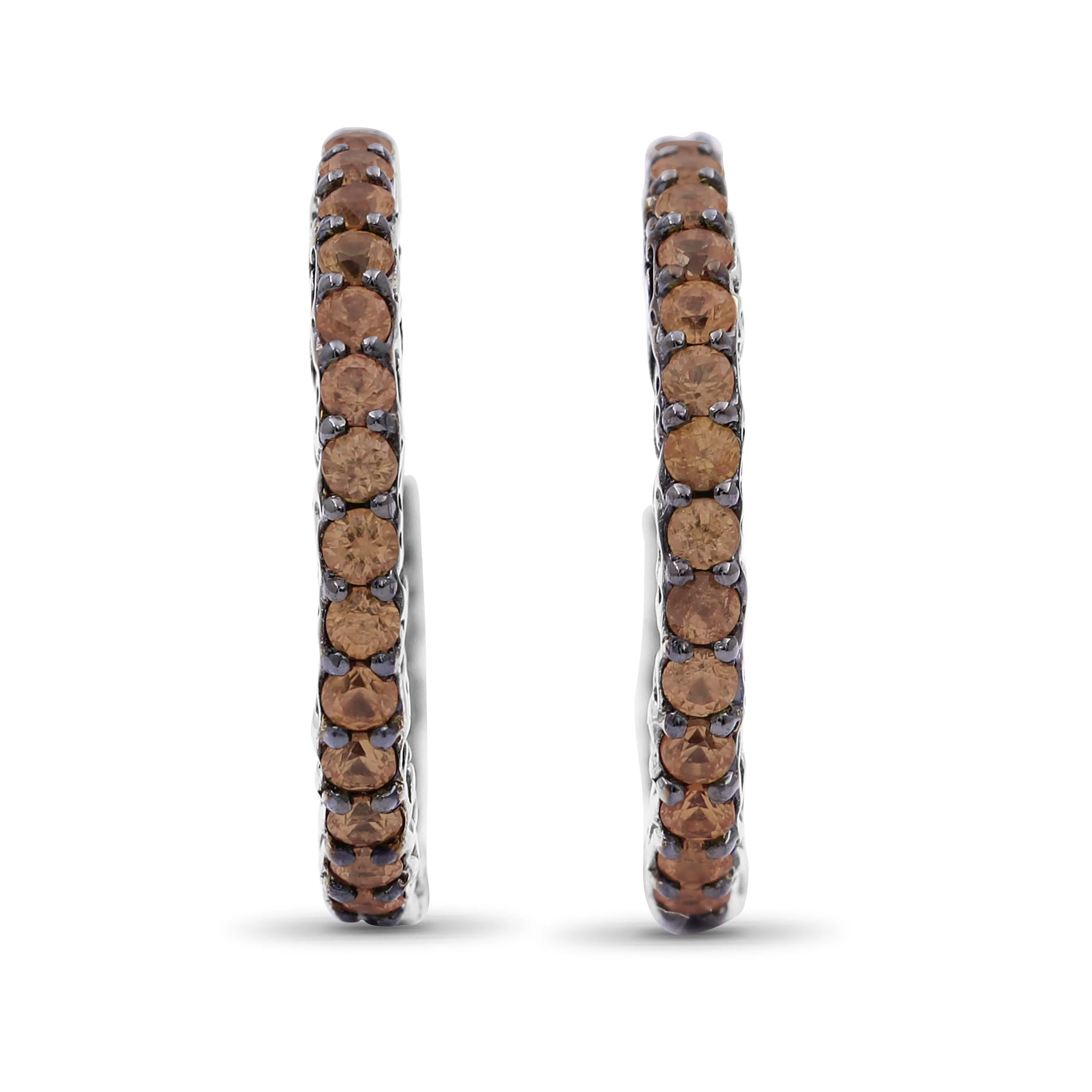 Kyoto Orange Sapphire 1.50ct Earrings in Sterling Silver