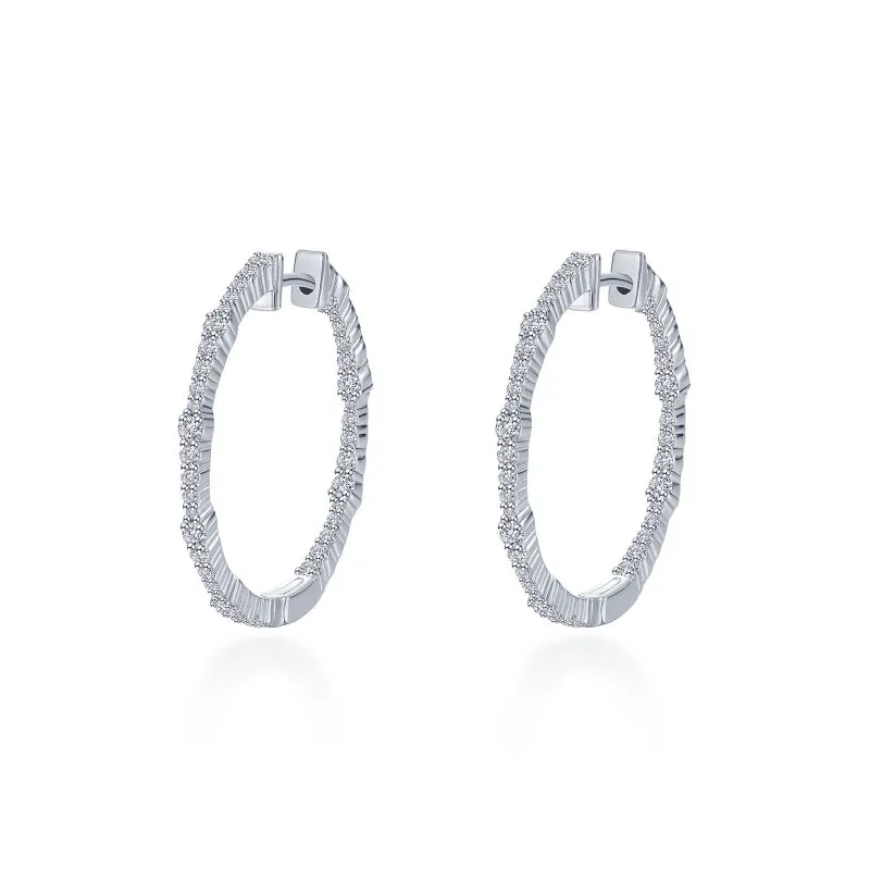 Lafonn 30 mm Hoop Earrings