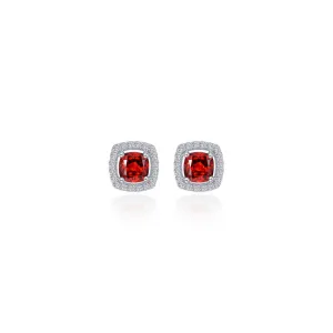 Lafonn Cushion-Cut Halo Stud Earrings
