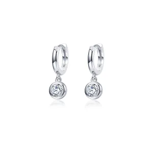 Lafonn Simulated Diamond Bezel-set Huggie Earrings E0594CLP