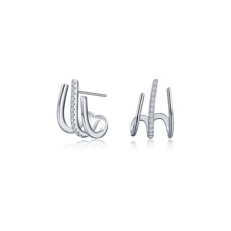 Lafonn Split Huggie Earrings