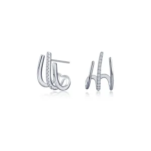 Lafonn Split Huggie Earrings