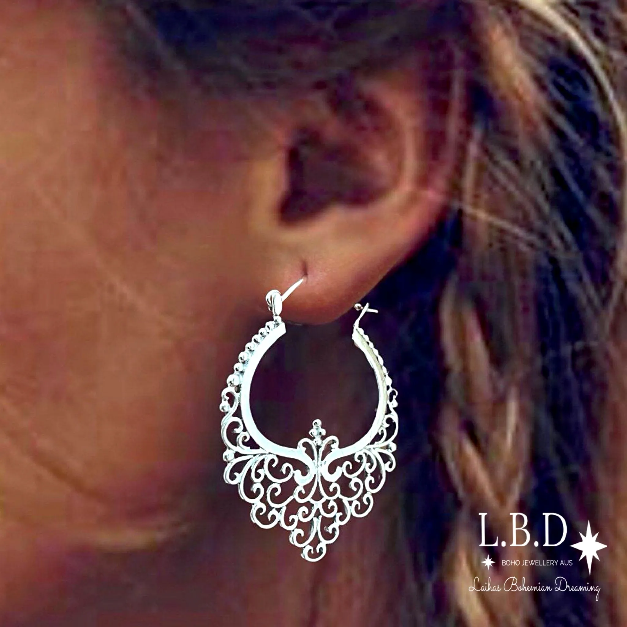 Laihas Prestige Big Bohemian Hoop Earrings