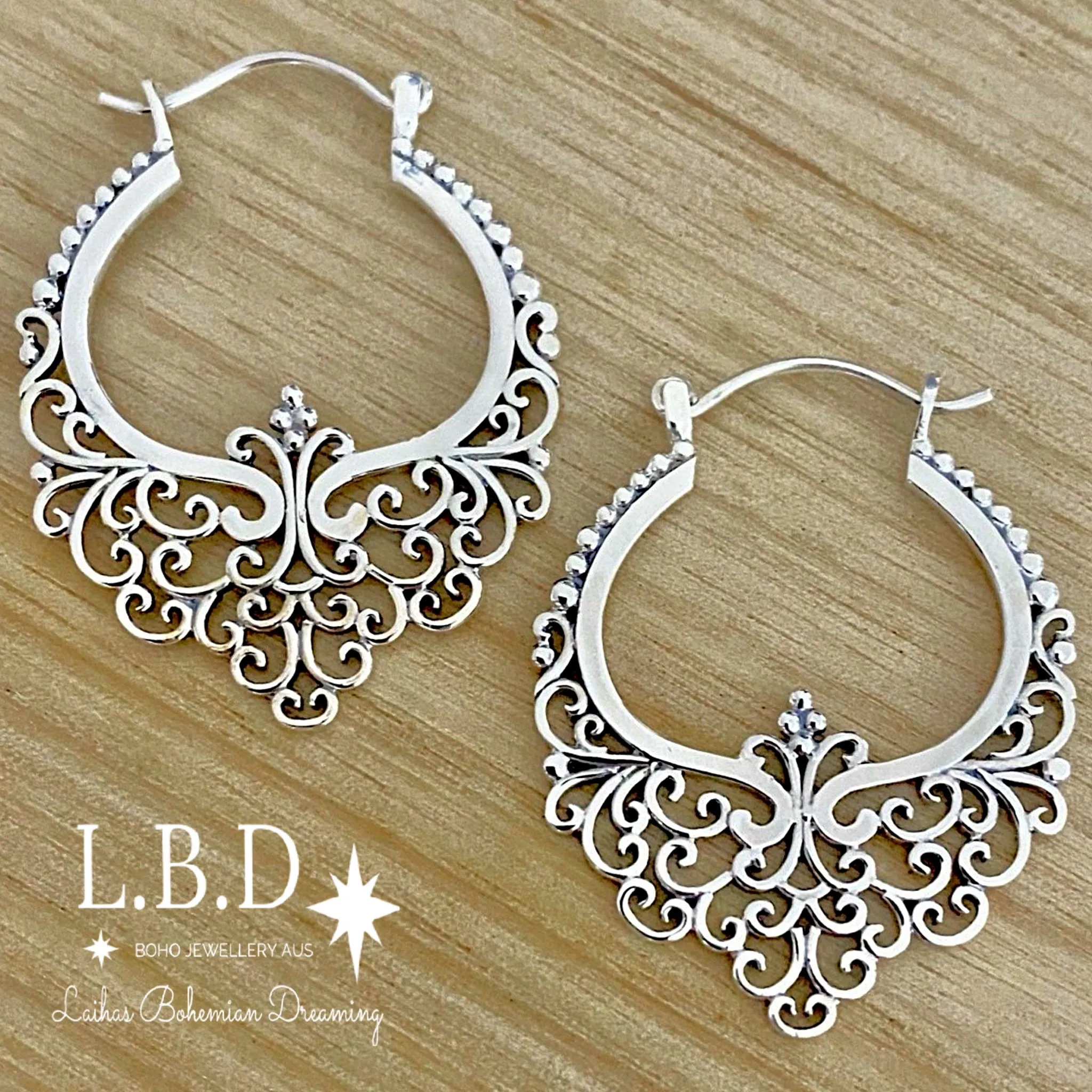 Laihas Prestige Big Bohemian Hoop Earrings